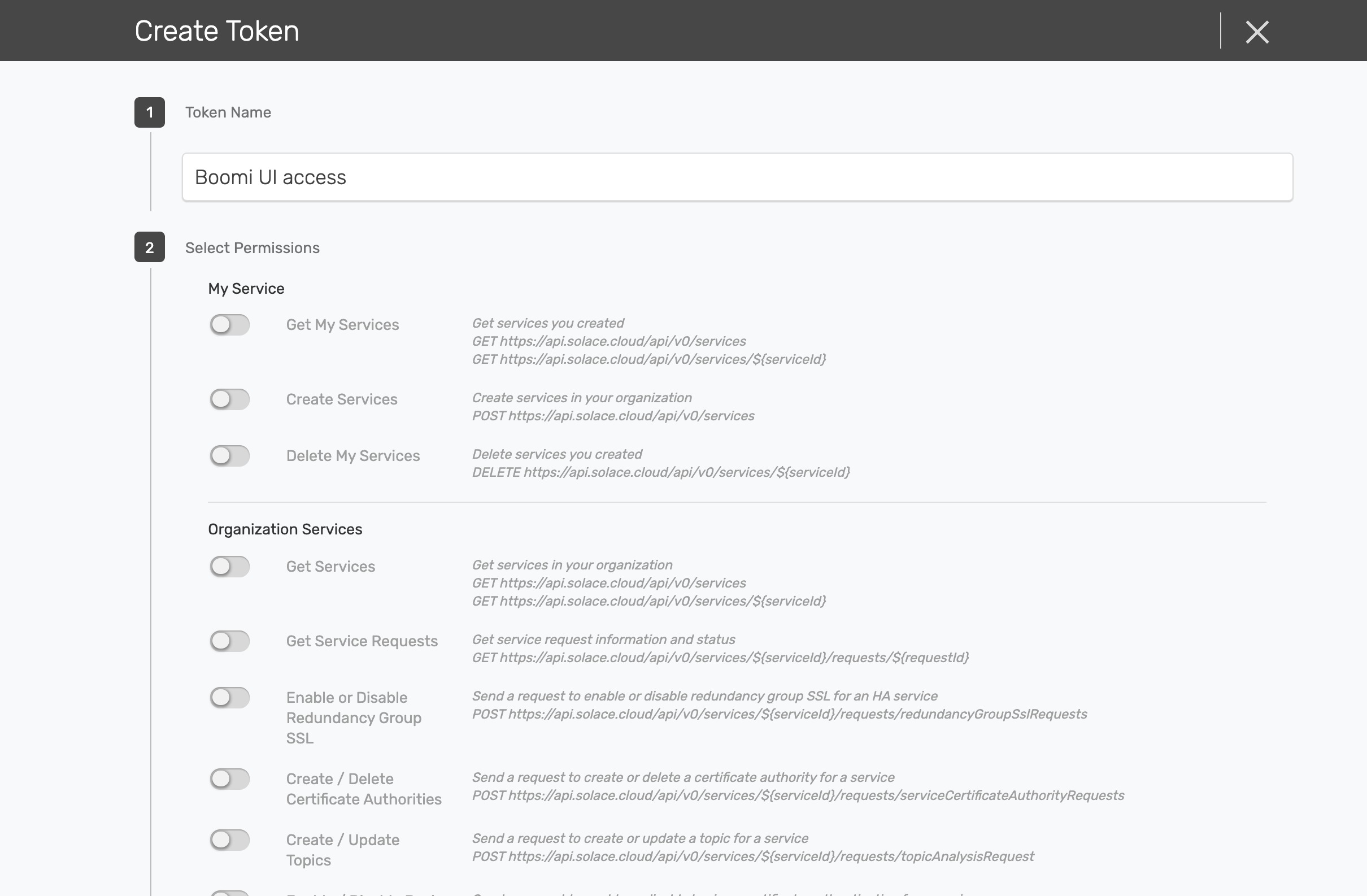create-token create-token