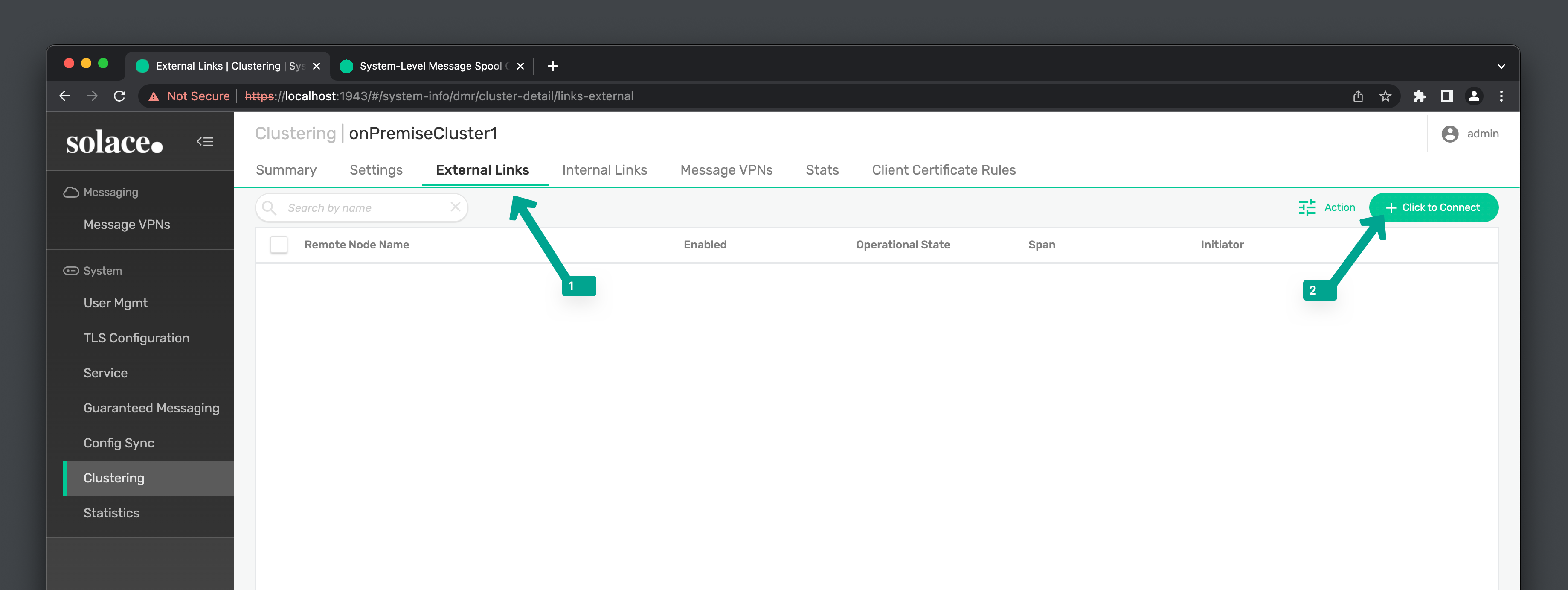 External Link Click to Connect